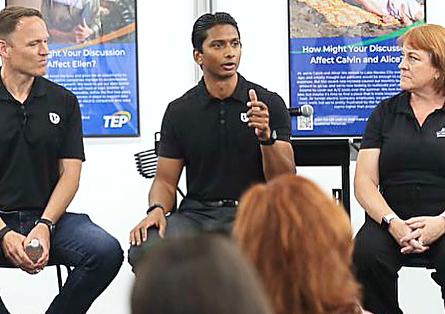 Nicholas Prasad speaking as part of an industry panel